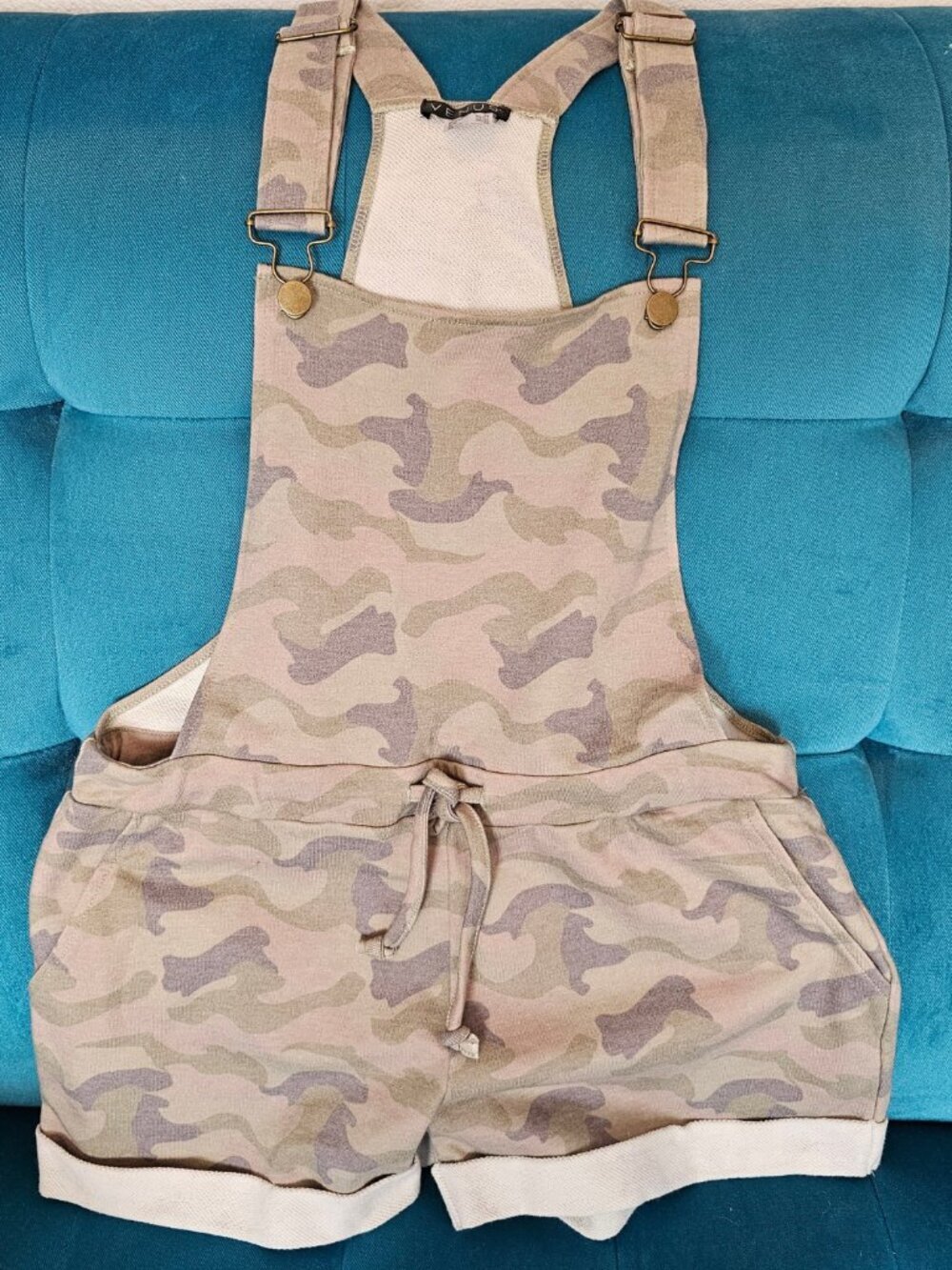 Venus Camoflauge Lounge Short Overalls, Size XS - Picture 4 of 6